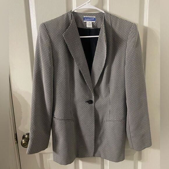 Pendleton Pants - Pendleton Vintage Skirt Suit Set Blazer and Skirt Size 4